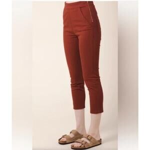 Prairie Underground Medium Pinup Pants Oxblood Wine Red Organic Cotton Stretch